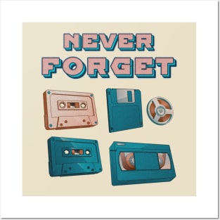 NEVER FORGET 80S AUDIO MUSIC MOVIE SETS Posters and Art